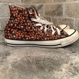 Converse Floral High-Top  Sneakers
